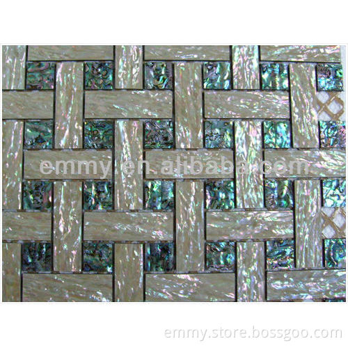 Abalone mother of pearl paper paua shell paper mosaic tile